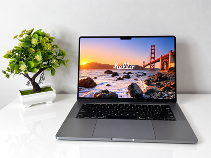 MacBook Pro (2021) [14,2", Apple M1 Pro 8 Core, 16GB RAM, 512GB SSD, Apple 14 Core, macOS] grigio