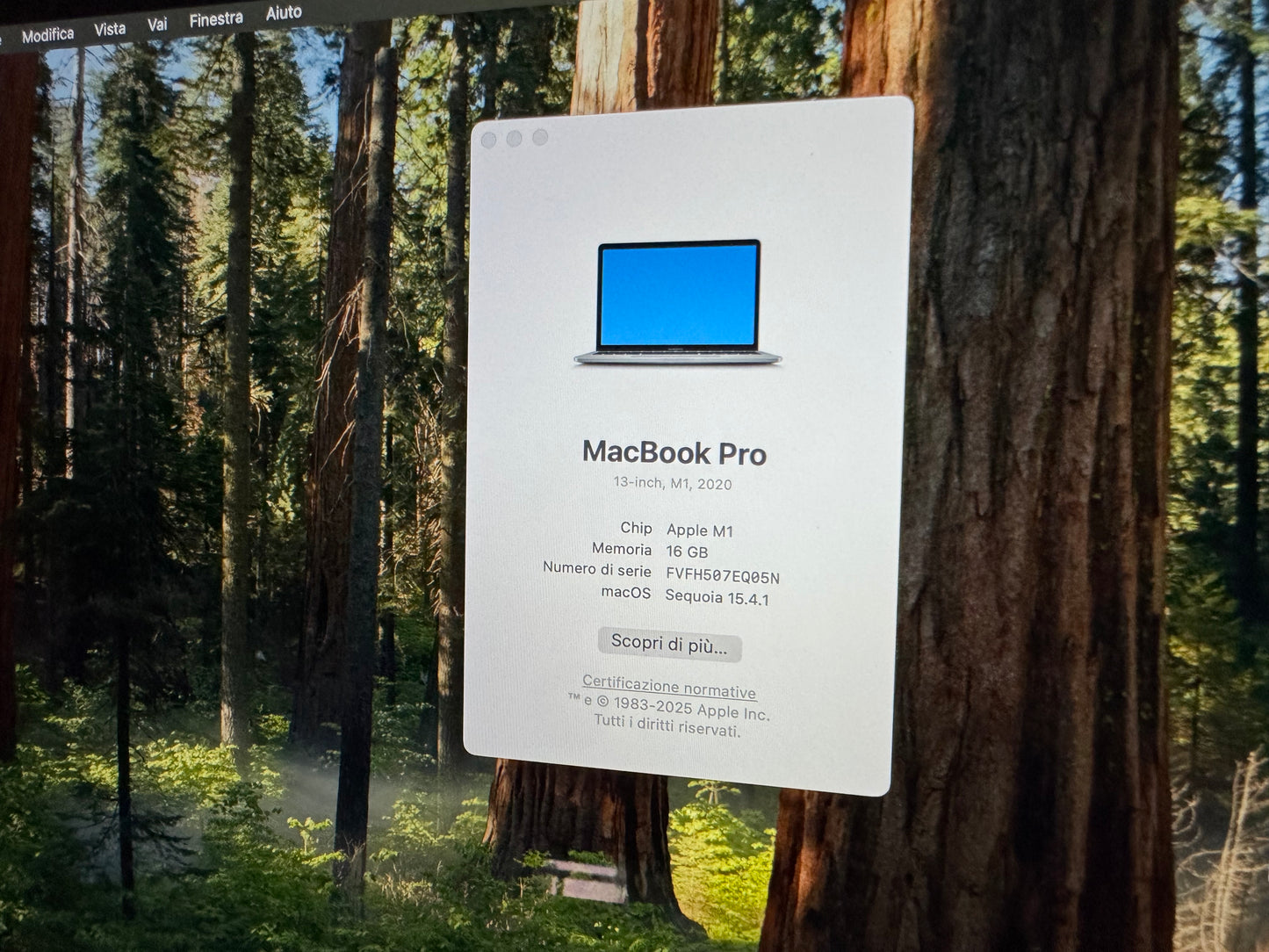 MacBook Pro (2020) M1 [13,3", Touch Bar, Apple M1 3,2GHz, 16GB RAM, 256GB SSD, Apple 8-Core, macOS] grigio