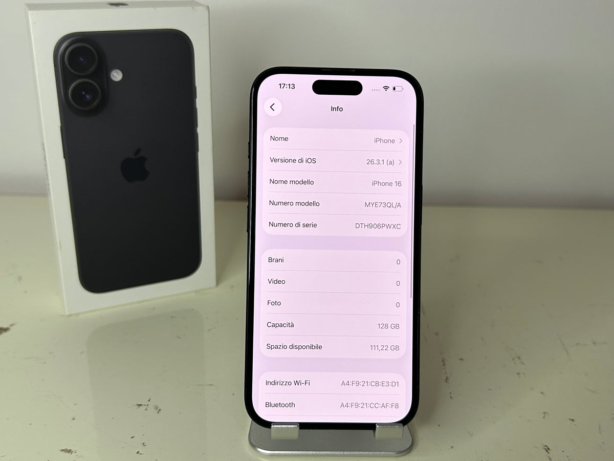 iPhone 16 128GB Nero 5G