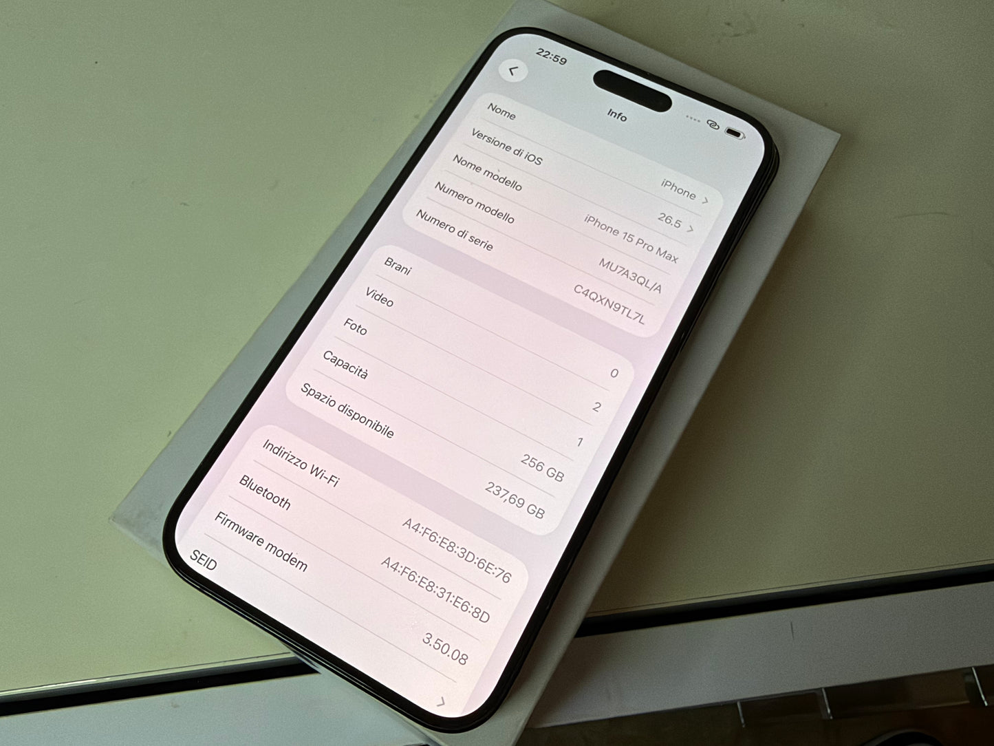 iPhone 15 Pro Max 256GB Titanio Blu