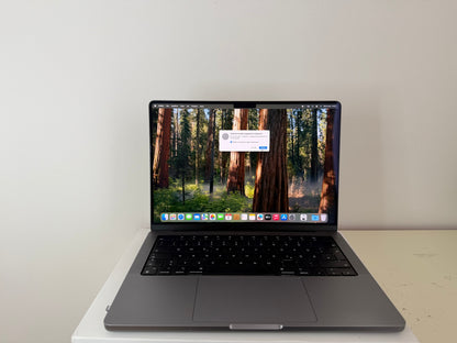 MacBook Pro (2021) [14,2", Apple M1 Pro 10 Core, 16GB RAM, 1TB SSD, Apple 16 Core, macOS] grigio