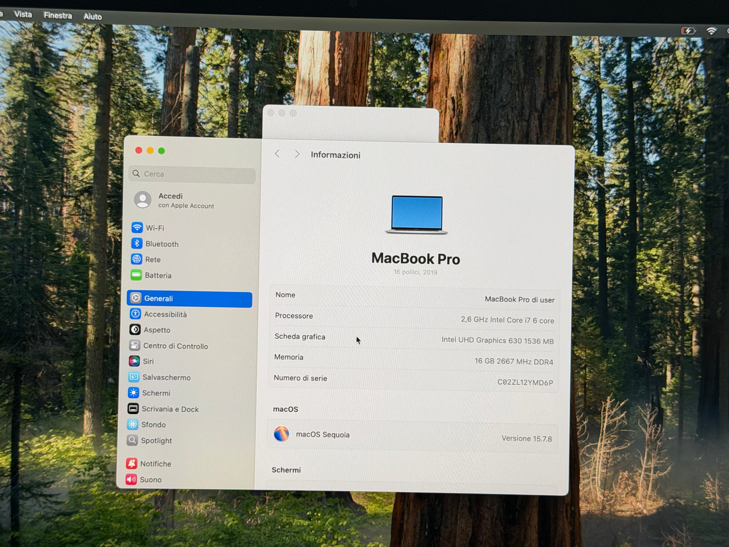 MacBook Pro (2019) [16", Touch Bar, Intel Core i7 2,6GHz, 16GB RAM, 512GB SSD, Intel UHD Graphics 630 + AMD Radeon Pro 5300M, Mac OS] argento