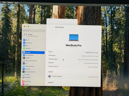 MacBook Pro (2019) [16", Touch Bar, Intel Core i7 2,6GHz, 16GB RAM, 512GB SSD, Intel UHD Graphics 630 + AMD Radeon Pro 5300M, Mac OS] argento