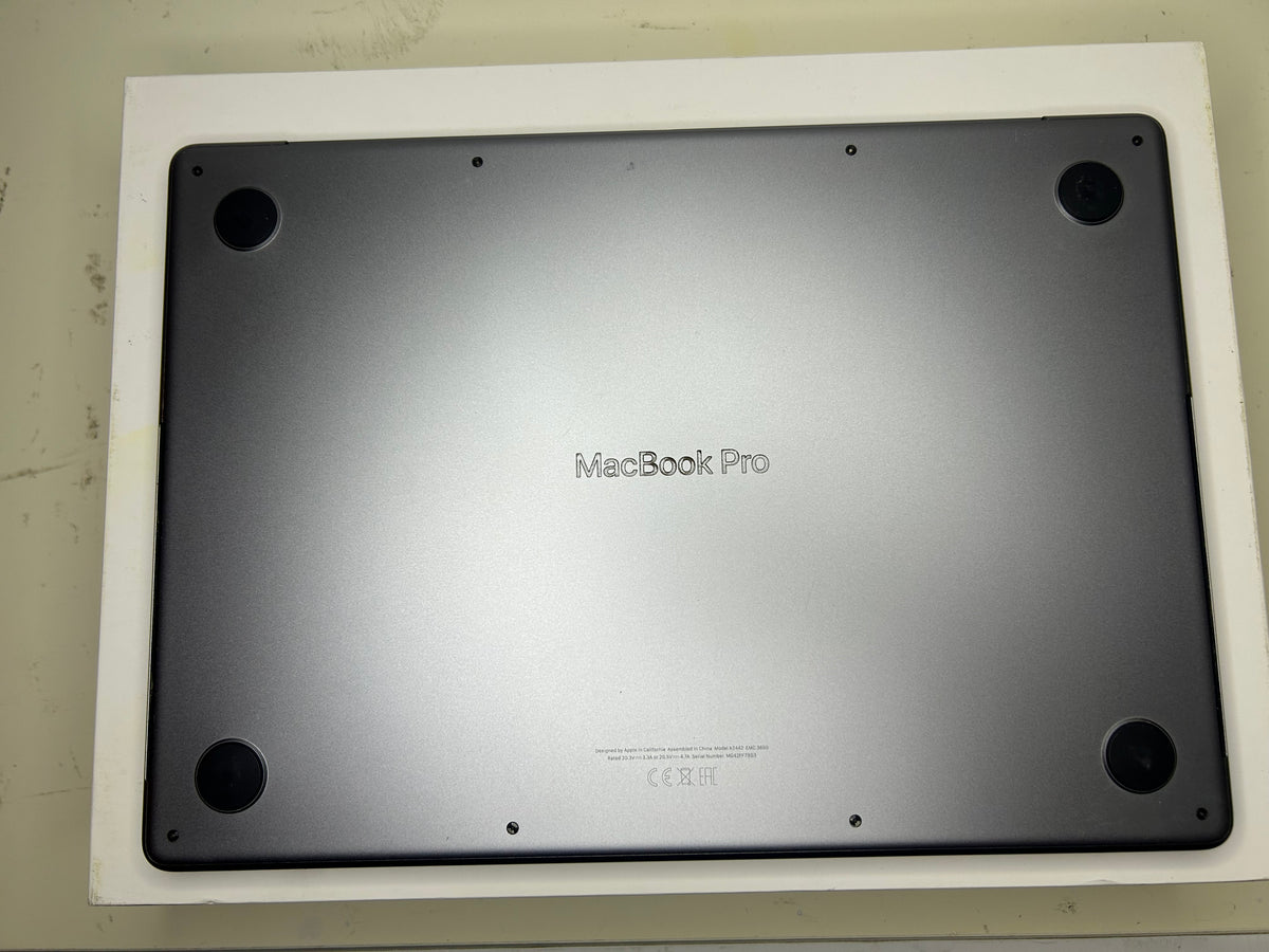 MacBook Pro (2021) [14,2", Apple M1 Pro 8 Core, 16GB RAM, 512GB SSD, Apple 14 Core, macOS] grigio