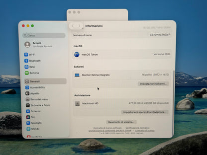 MacBook Pro (2019) [16", Touch Bar, Intel Core i7 2,6GHz, 16GB RAM, 512GB SSD, Intel UHD Graphics 630 + AMD Radeon Pro 5300M, Mac OS] argento