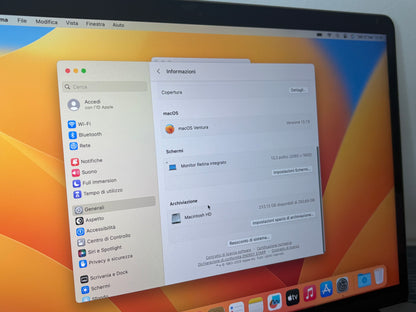 MacBook Pro (Mid 2018) [13,3", Touch Bar, Intel Core i5 2,3GHz, 8GB RAM, 256GB SSD, Intel Iris Plus Graphics 655, macOS] Grigio