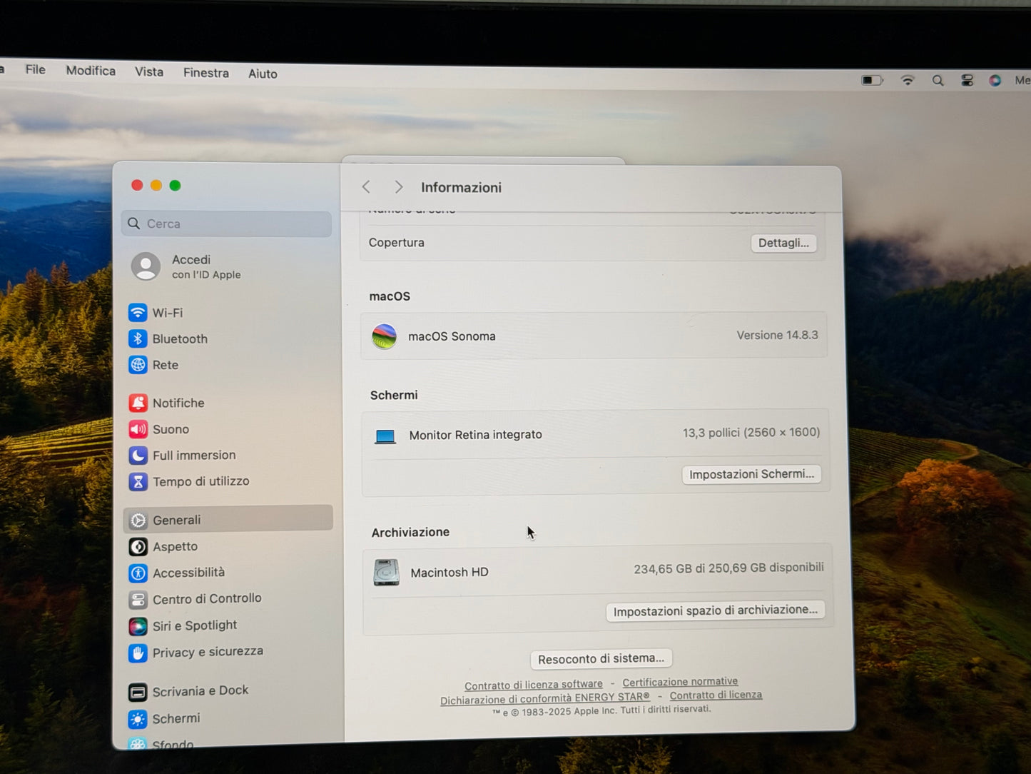 MacBook Air (2018) [13,3", Retina, Intel Core i5 1,6GHz, 8GB RAM, 256GB SSD, Intel UHD Graphics 617, macOS] Grigio