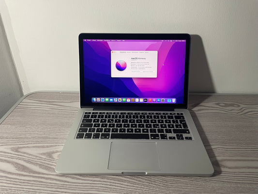 MacBook Pro (2015) [13,3", Retina, Intel Core i5 2,7GHz, 8GB RAM, 256GB SSD, Intel Iris Graphics 6100, macOS] argento
