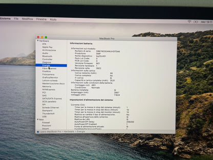 MacBook Pro (2017) [13,3", Retina, Touch Bar, Intel Core i5 3,1GHz, 16GB RAM, 512GB SSD, Intel Iris Plus Graphics 650, macOS] argento