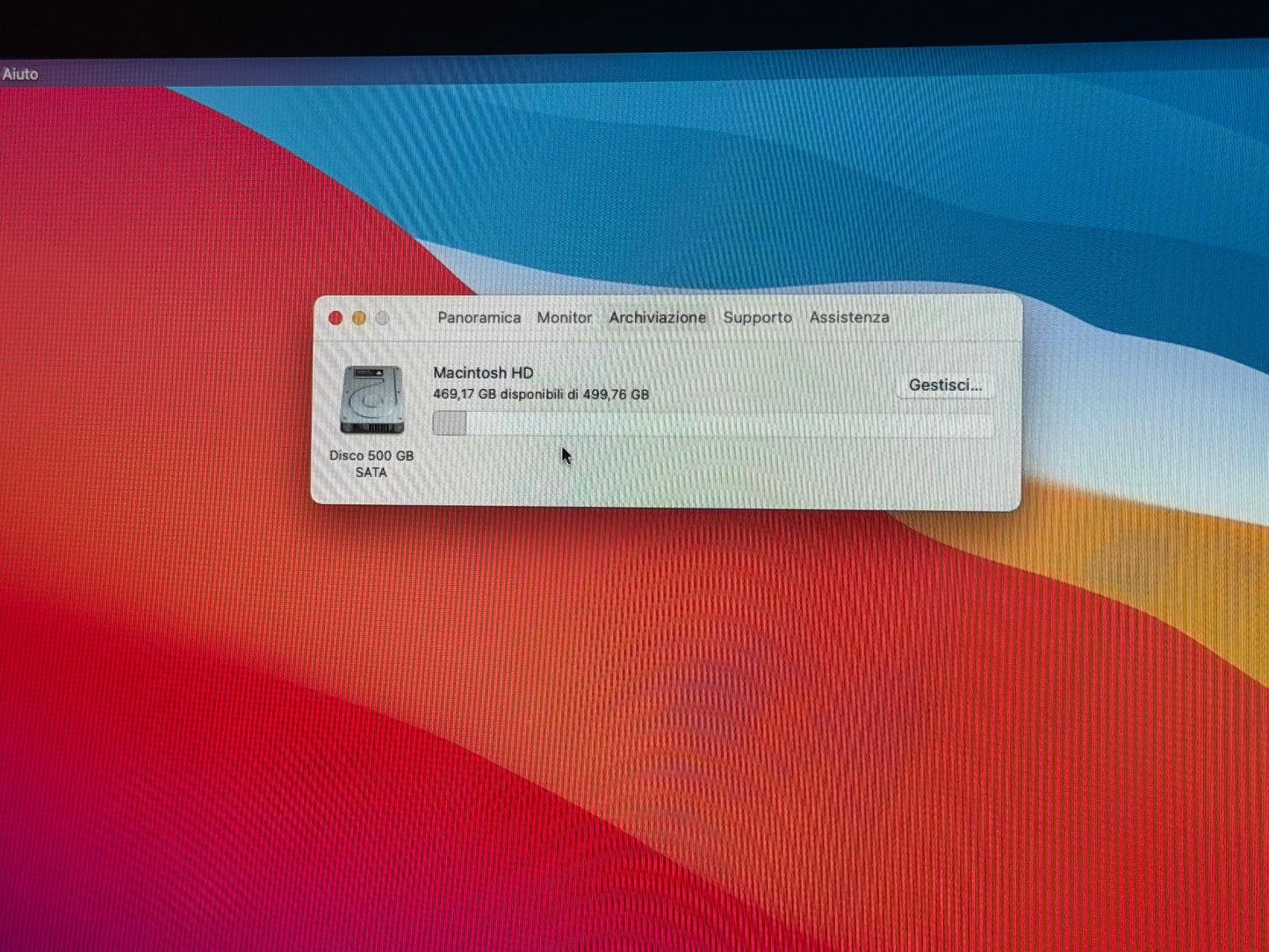 iMac (2014) [21,5", Intel Core i5 1.4GHz, 8GB RAM, 500GB HDD, Intel HD Graphics 5000, macOS] argento