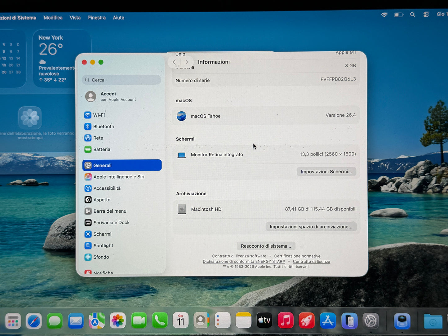 MacBook Air M1 (Late 2020) [13,3", Retina, Apple M1, 8GB RAM, 128GB SSD, Apple 7 Core, macOS] Grigio