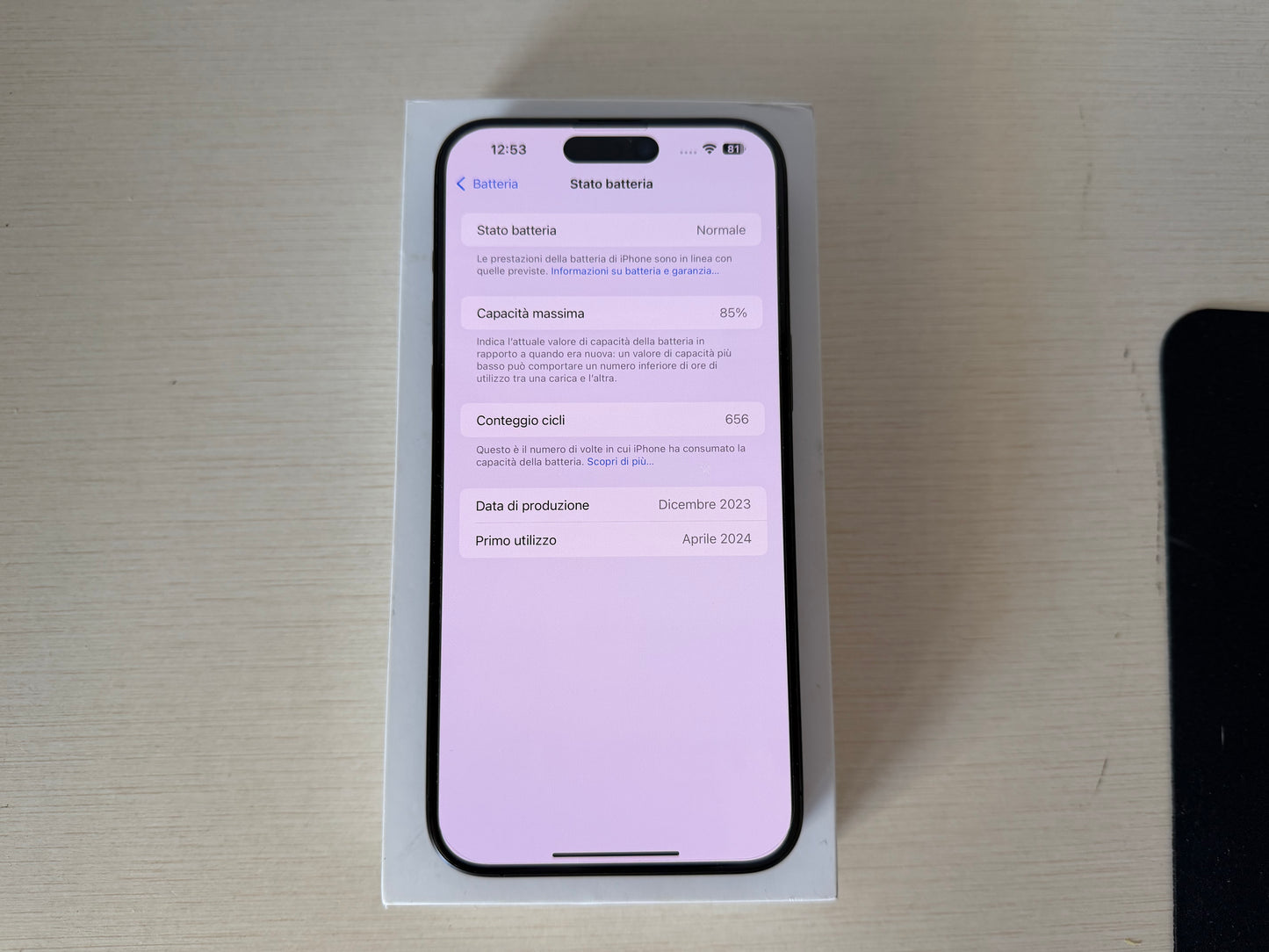 iPhone 15 Pro Max 256GB Titanio Nero