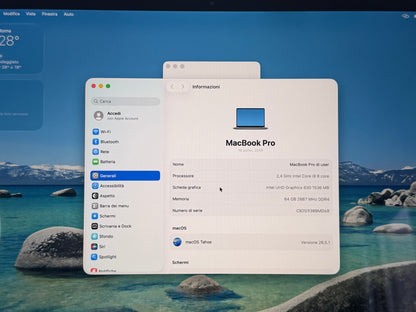 MacBook Pro (2019) [16", Touch Bar, Intel Core i9 2,4GHz, 64GB RAM, 512GB SSD, AMD Radeon Pro, Mac OS X] Grigio