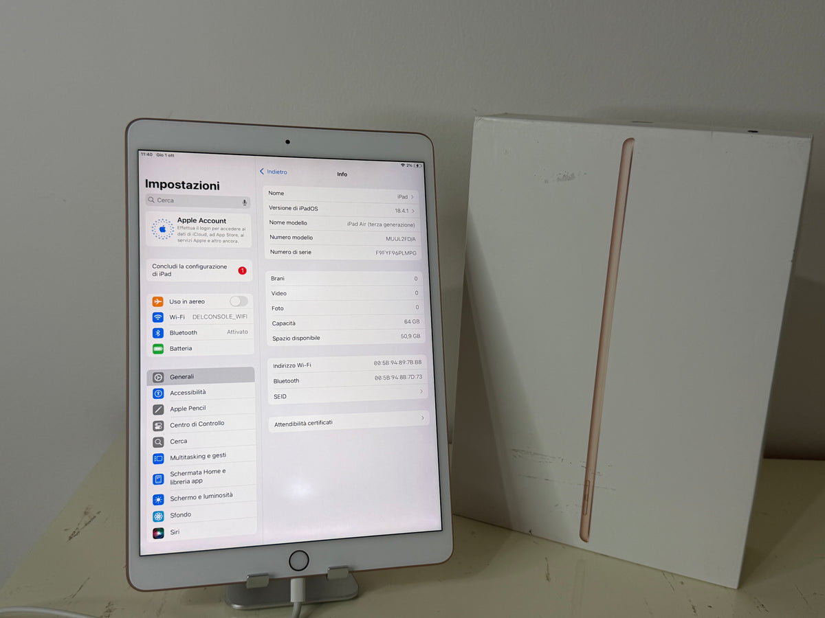iPad Air 3 (2019) 10.5” 64GB WI-FI Rosa