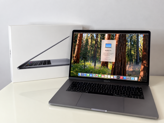 MacBook Pro (2018) [15,4", Touch Bar, Intel Core i7 2,6GHz, 32GB RAM, 1TB SSD, AMD Radeon Pro 560X, macOS] grigio