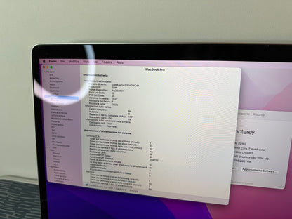 MacBook Pro (2016) [15,4", Touch Bar, Intel Core i7 2,6GHz, 16GB RAM, 512GB SSD, AMD Radeon Pro 455, macOS] grigio