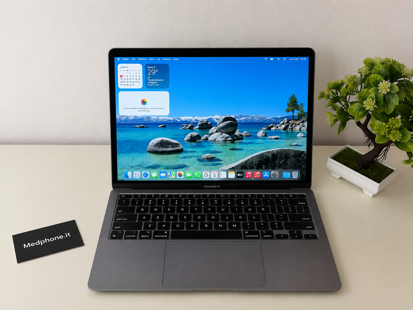 MacBook Air M1 (Late 2020) [13,3", Retina, Apple M1, 8GB RAM, 128GB SSD, Apple 7 Core, macOS] Grigio