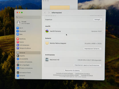 iMac (Mid 2021) [24", Apple M1 8 Core CPU, 8GB RAM, 265GB SSD, Apple 8 Core, macOS] giallo