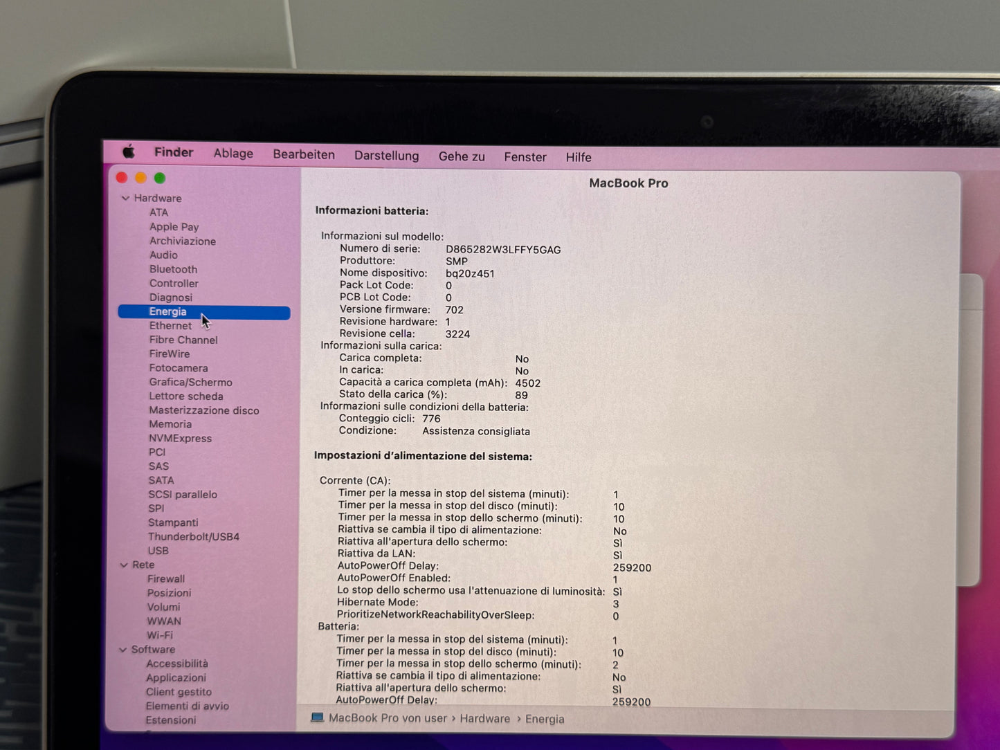 MacBook Pro (2015) [13,3", Retina, Intel Core i5 2,7GHz, 8GB RAM, 256GB SSD, Intel Iris Graphics 6100, macOS] argento