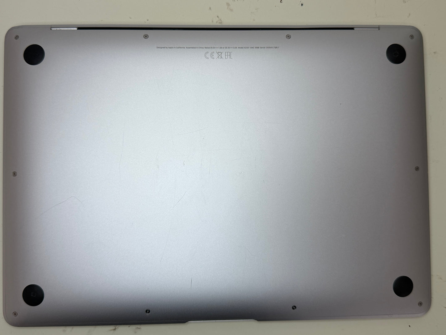 MacBook Air M1 (Late 2020) [13,3", Retina, Apple M1, 8GB RAM, 256GB SSD, Apple 7 Core, macOS] Grigio