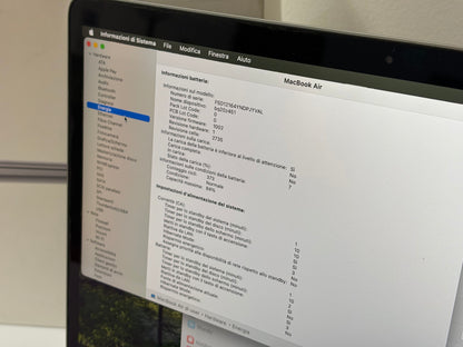 MacBook Air M1 (Late 2020) [13,3", Retina, Apple M1, 8GB RAM, 256GB SSD, Apple 7 Core, macOS] Argento