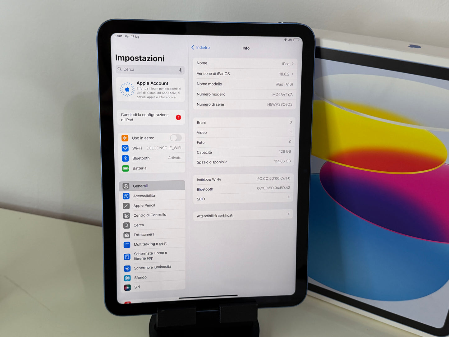iPad 2025 11” - 128 WI-FI - Blu