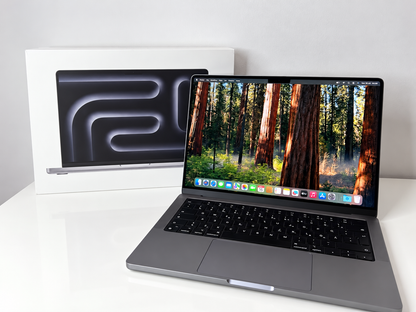 MacBook Pro (2021) [14,2", Apple M1 Pro 8 Core, 16GB RAM, 512GB SSD, Apple 14 Core, macOS] grigio