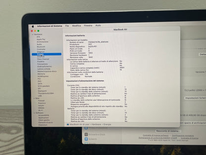 MacBook Air (2019) [13", Intel Core i5 1.6GHz, 8GB RAM, 512GB SSD, Intel HD Graphics 617, macOS] Argento