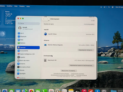 MacBook Pro (2020) M1 [13,3", Touch Bar, Apple M1 3,2GHz, 8GB RAM, 256GB SSD, Apple 8 Core, macOS] Grigio