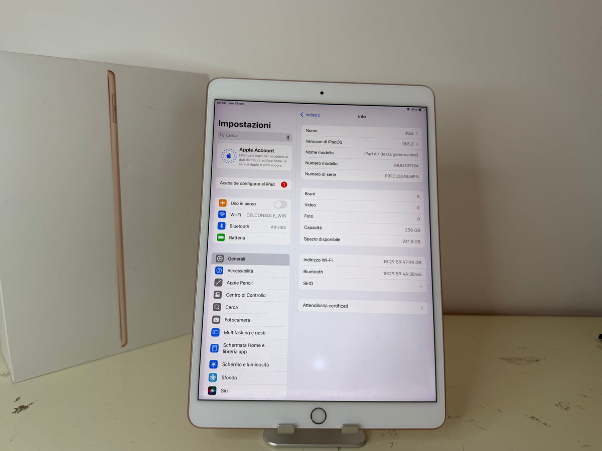 iPad Air 3 (2019) 10.5” 256GB WI-FI Rosa
