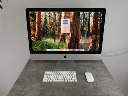 iMac (2020) [27", 5K Retina, Intel Core i5 3.3GHz, 16GB RAM, 512GB SSD, AMD Radeon PR0 5300 4GB, macOS] argento