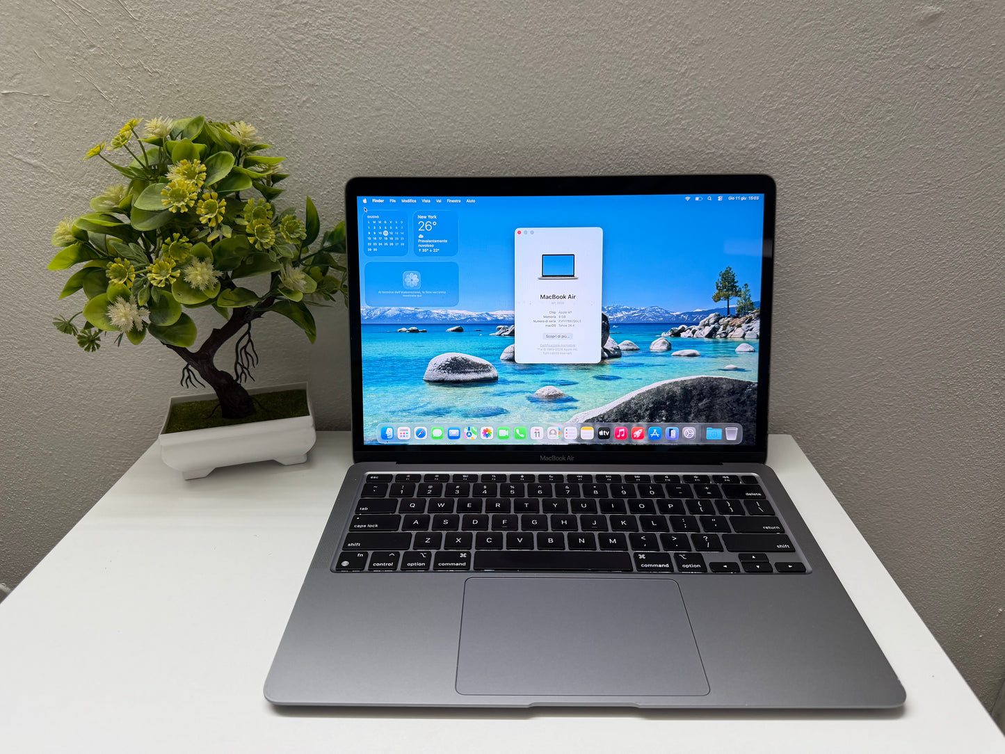 MacBook Air M1 (Late 2020) [13,3", Retina, Apple M1, 8GB RAM, 128GB SSD, Apple 7 Core, macOS] Grigio