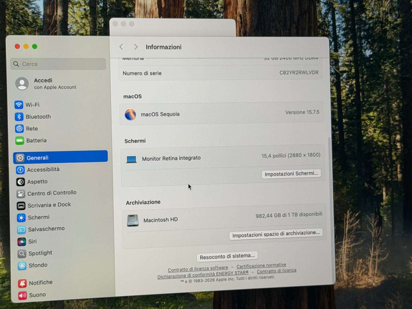MacBook Pro (2019) [15,4", Touch Bar, Intel Core i9 2,3GHz, 32GB RAM, 1TB SSD, Intel UHD Graphics 630 + AMD Radeon Pro 560X, macOS] Grigio