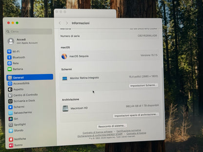MacBook Pro (2019) [15,4", Touch Bar, Intel Core i9 2,3GHz, 32GB RAM, 1TB SSD, Intel UHD Graphics 630 + AMD Radeon Pro 560X, macOS] Grigio