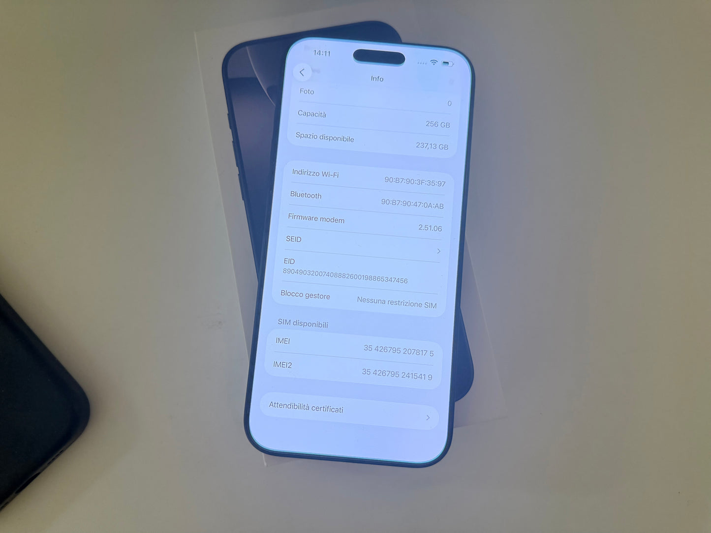 iPhone 16 Pro Max 256GB Nero 5G