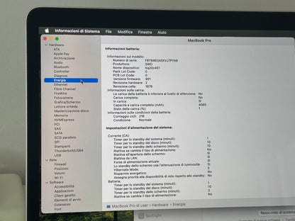 MacBook Pro (2018) [13,3", Touch Bar, Intel Core i5 2,3GHz, 16GB RAM, 512GB SSD, Intel Iris Plus Graphics 655, macOS] Grigio