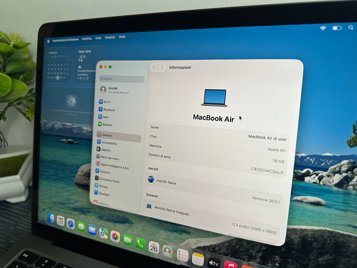 MacBook Air M1 (Late 2020) [13,3", Retina, Apple M1, 16GB RAM, 256GB SSD, Apple 7 Core, macOS] Grigio