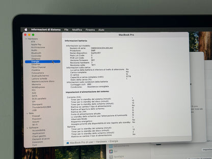 MacBook Pro (2019) [15,4", Touch Bar, Intel Core i9 2,3GHz, 16GB RAM, 512GB SSD, Intel UHD Graphics 630, Mac OS X] Grigio