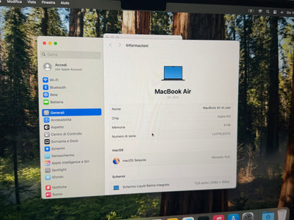 MacBook Air (2022) [13,6" Retina, M2 8 Core 3,2GHz, 8GB RAM, 256GB SSD, 8-CoreGPU, macOS] mezzanotte