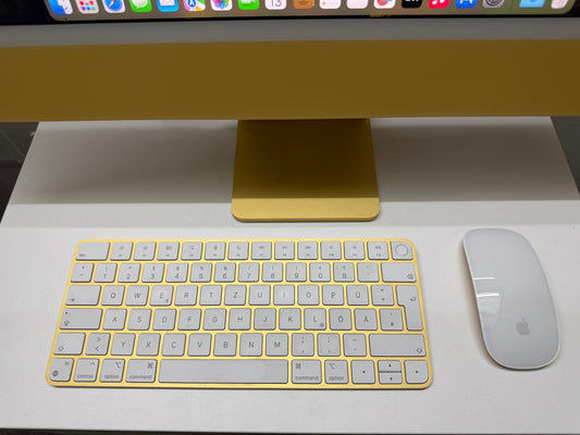 iMac (Mid 2021) [24", Apple M1 8 Core CPU, 8GB RAM, 265GB SSD, Apple 8 Core, macOS] giallo