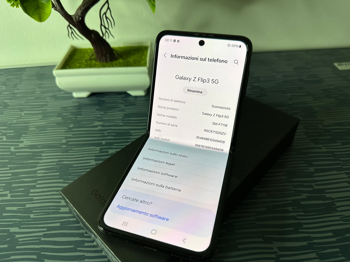 Samsung Galaxy Z Flip 3 5G 256GB [Dual-Sim] Nero
