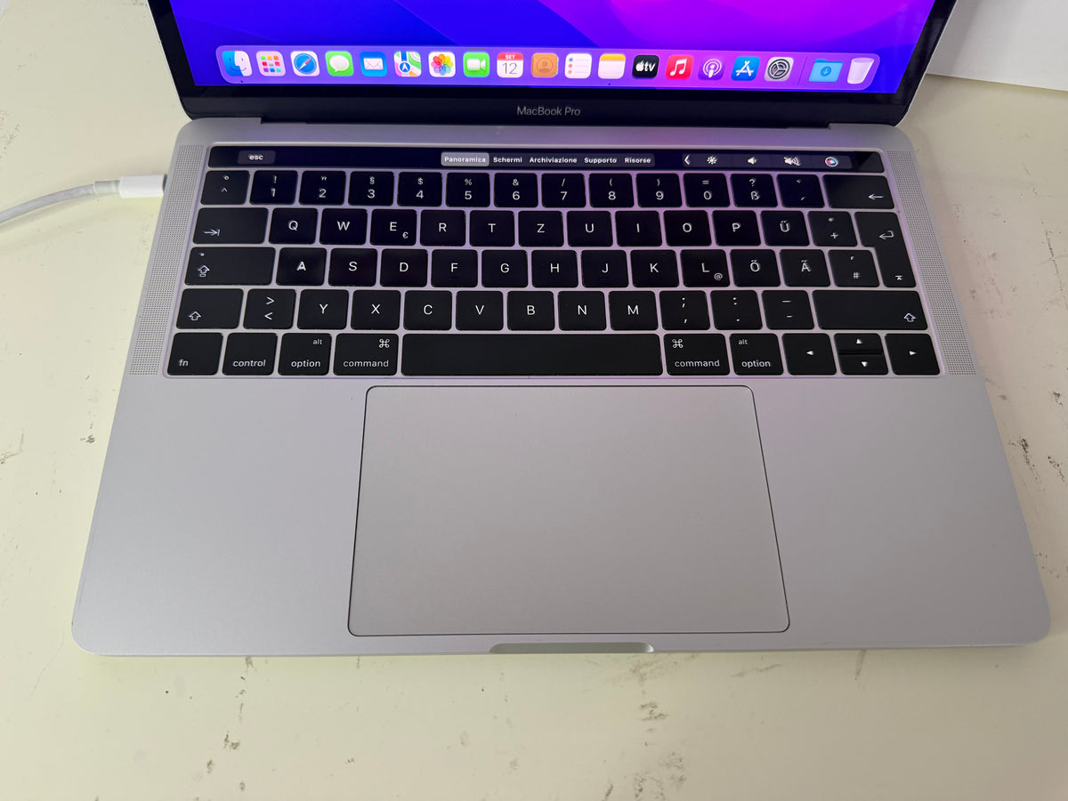 MacBook Pro (Late 2016) [13,3", Intel Core i5 2,9GHz, 8GB RAM, 256GB SSD, Intel Iris Graphics 540, macOS] argento