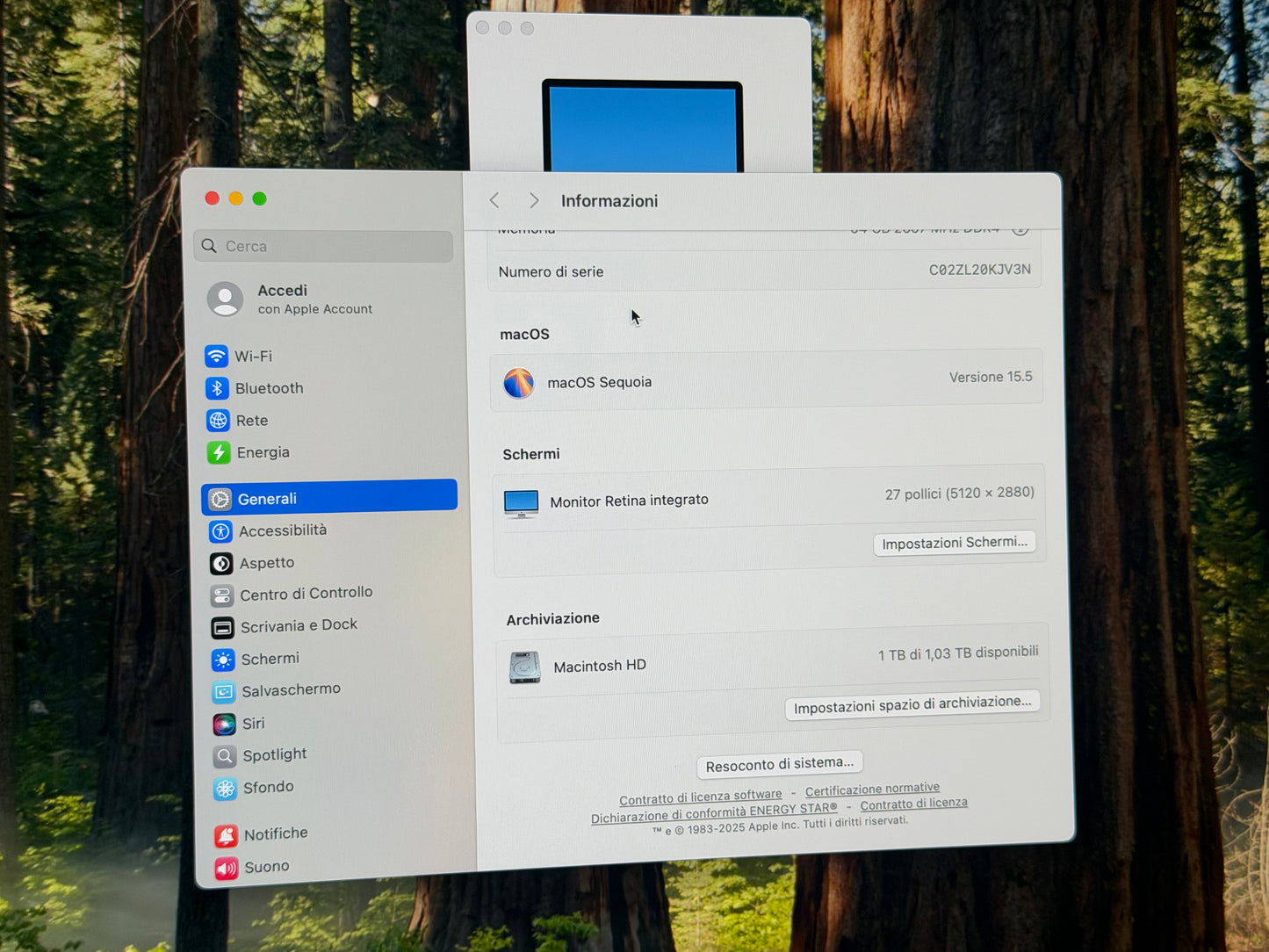 iMac (2019) [27", 5K, Retina, Intel Core i5 3,0GHz, 64GB RAM, 1TB Fusion Drive, AMD Radeon Pro 570X, macOS] argento