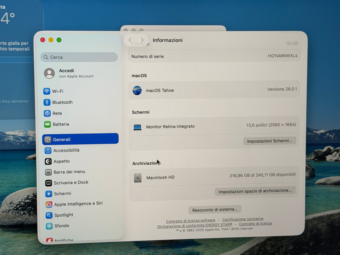 MacBook Air (2024) [13,6'', M3 8-Core, 16GB RAM, 256GB SSD, 8-Core GPU, macOS mezzanotte