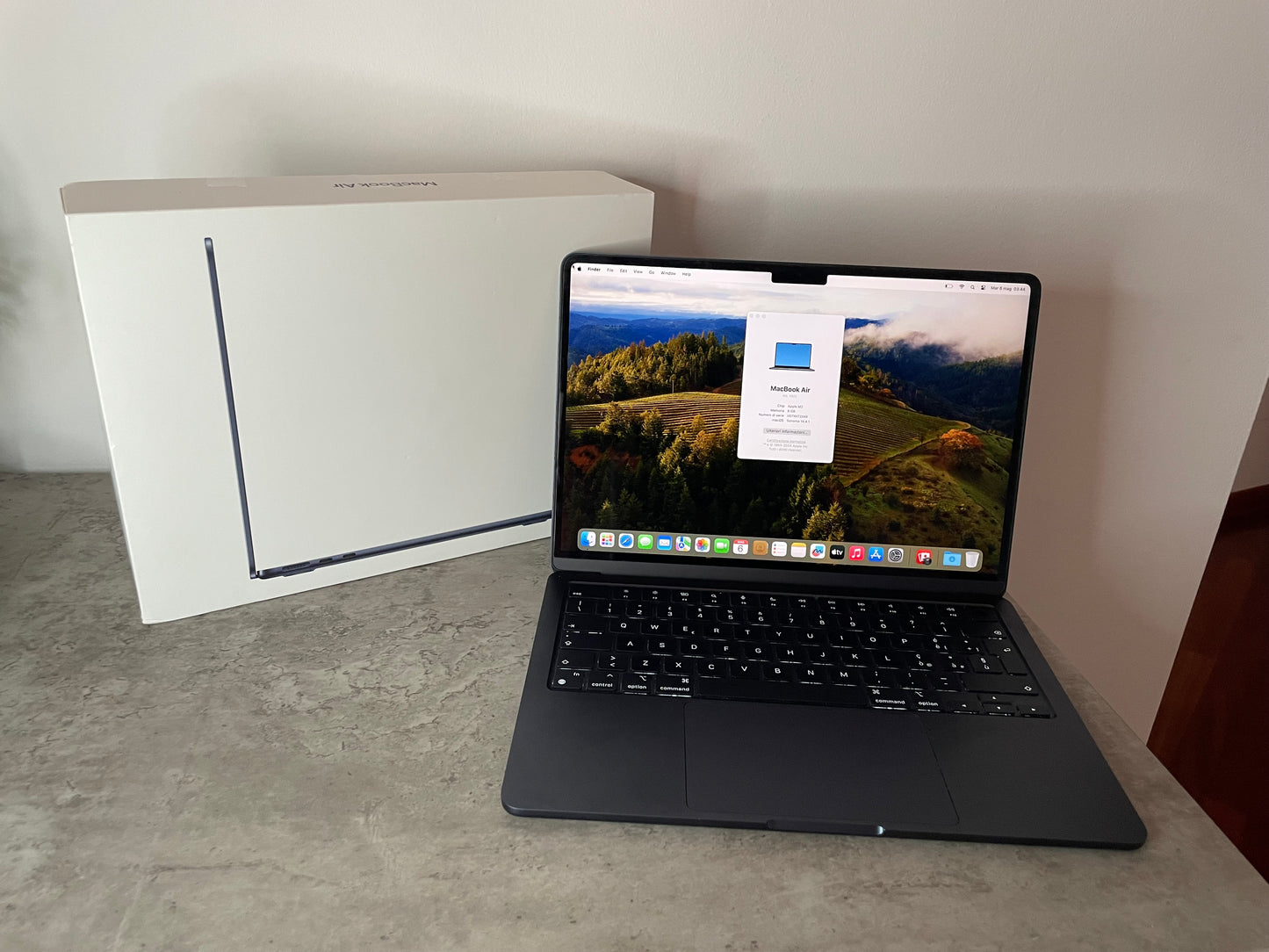 MacBook Air (2022) [13,6'', Liquid Retina, M2 8-Core 3,2GHz, 8GB RAM, 256GB SSD, 8-Core GPU, macOS] Midnight