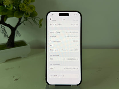 iPhone 14 Pro 256GB Nero 5G (dual sim fisica)