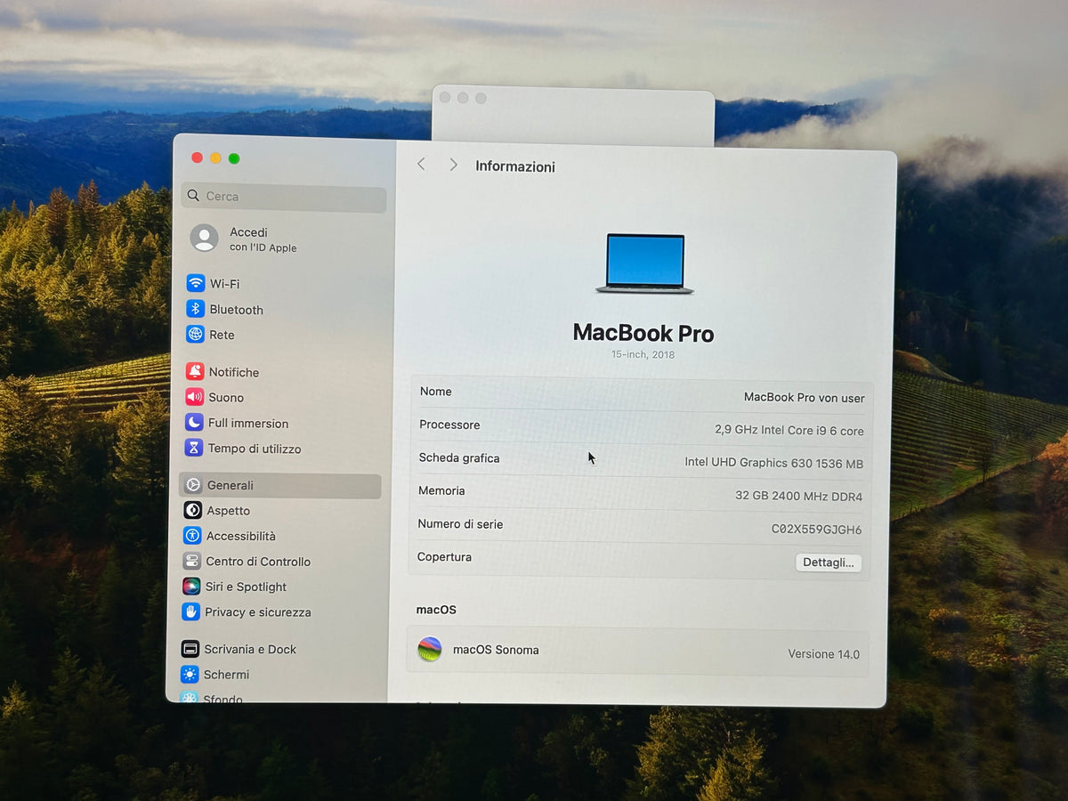 MacBook Pro (2018) [15,4", Touch Bar, Intel Core i9 2,9GHz, 32GB RAM, 512GB SSD, Intel UHD Graphics 630, macOS] grigio