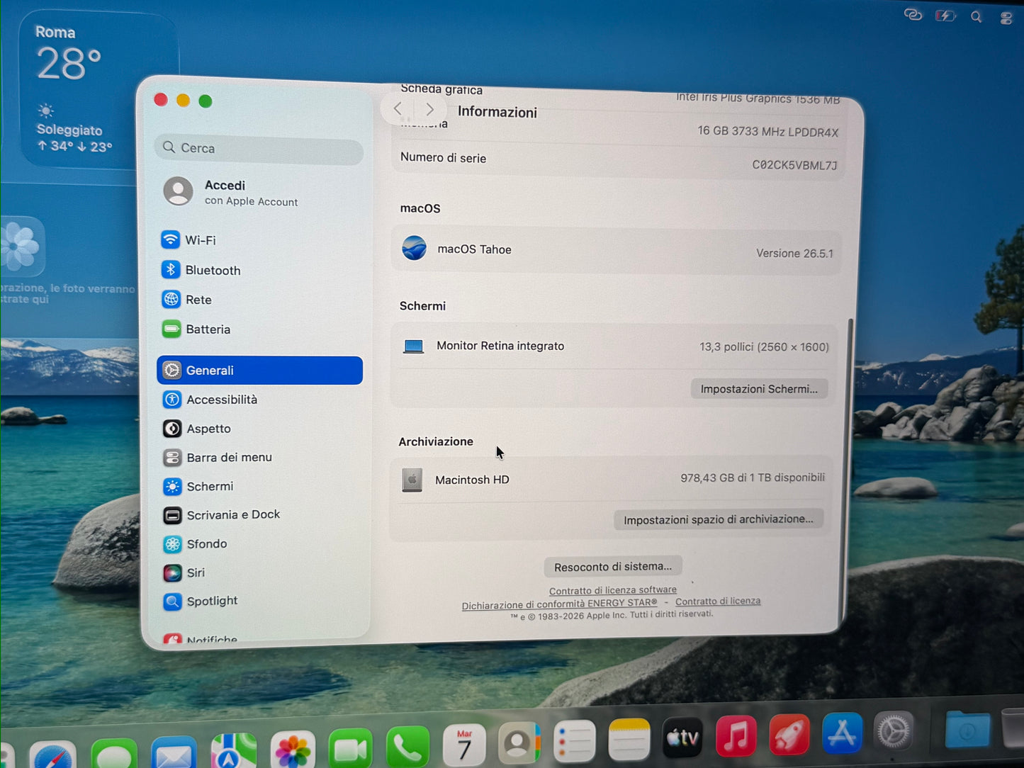 MacBook Pro (2020) [13,3", Touch Bar, Intel Core i5 2,0GHz, 16GB RAM, 1TB SSD, Intel Iris Plus Graphics, macOS] grigio