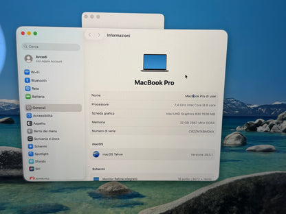MacBook Pro (2019) [16", Touch Bar, Intel Core i9 4GHz, 32GB RAM, 2TB SSD, AMD Radeon Pro 5500M, macOS] grigio