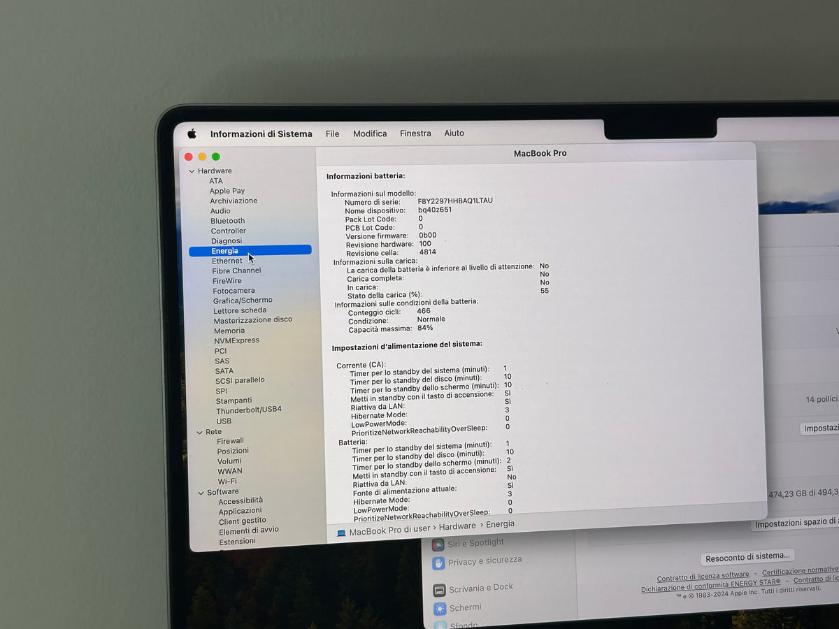 MacBook Pro (2021) [14,2", Apple M1 Pro 8 Core, 16GB RAM, 512GB SSD, Apple 14 Core, macOS] grigio